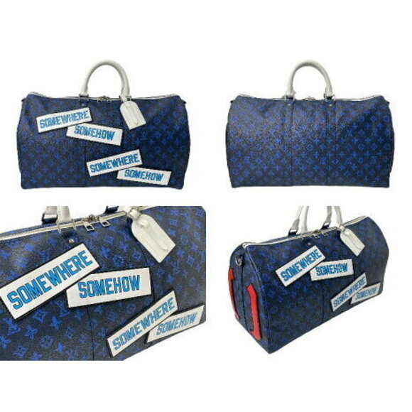 Louis Vuitton Monogram Keepall Bandouliere Boston Bag Virgil - Picture 2 of 8